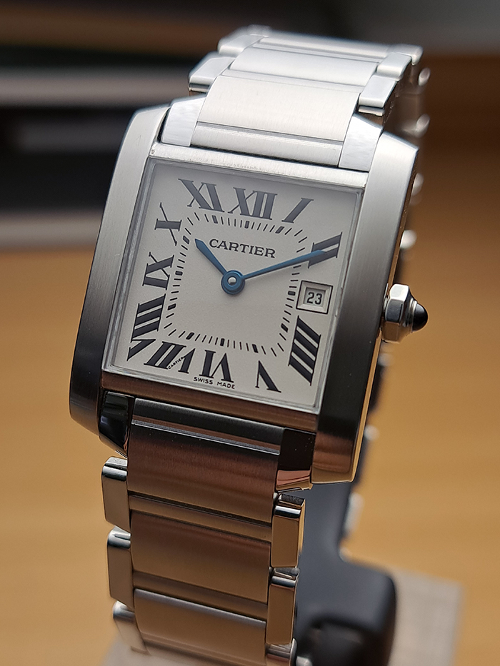 Ladies' Cartier Tank Francaise Midsize Quartz Wristwatch Ref. W51011Q3
