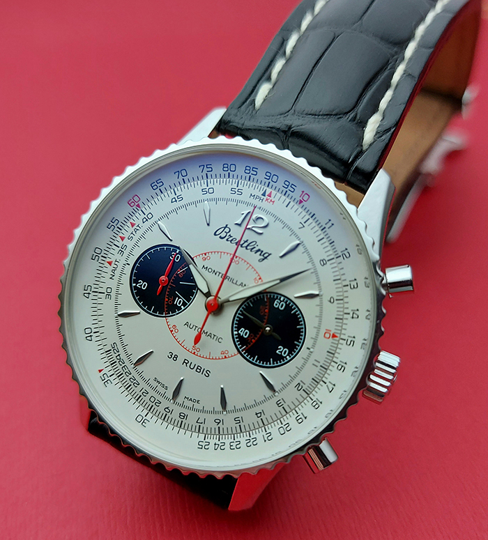 Breitling Navitimer Montbrillant Limited Edition 18K White Gold Ref. A47330
