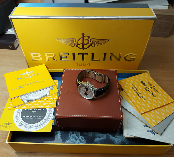 Breitling Navitimer Montbrillant Limited Edition 18K White Gold Ref. A47330